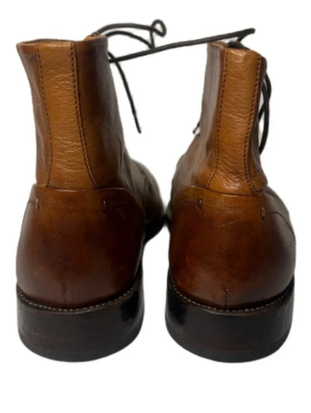 Frye Men's Brown Leather Lace-Up Boots Size 8.5